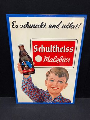 Schultheiss Malzbier - Es schmeckt und nährt (50er Jahre) A177