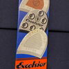 Excelsior Absätze Türschild Blechschild  28 x 8 cm - D um 1920