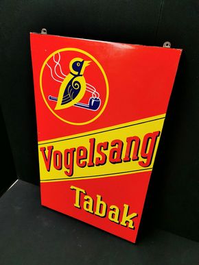 Vogelsang Tabak Bremen Emailschild (Um 1925) 