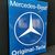 Mercedes Benz - Original-Teile / Emailleschild mit original Herstelleraufkleber auf der Rückseite. 