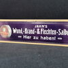 Jahns Wund, - Brand- & Flechtensalbe (Pappschild um 1910)