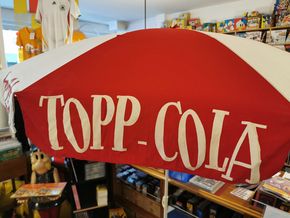 Topp Cola Sonnenschirm im unfassbaren Originalzustand! (Um 1958)