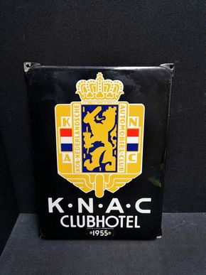 Königlicher Niederländischer Automobil Club / Clubhotel (Abgekantetes Emailleschild aus dem Jahr 1955)