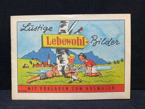 Lebewohl Pflaster - Lustiges Bilderheft mit Vorlagen zum Ausmalen (50er Jahre)