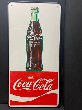 Coca Cola XL-Werbeschild in traumhafter Erhaltung (Um 1969)