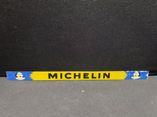 Michelin Bibendum Blechschild Streifen 48 x 3 cm - F um 1955/60