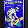 Cuprinol Holzschutzfarbe - Gegen Fäulnis und Pilze (Emailleschild um 1950)