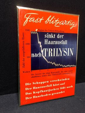 Trilysin - Gegen Haarausfall, Schuppen und Kopfhautjucken. (Um 1960) A30