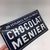 Man verlange nur die Marke Chocolat Menier Emailleschild im Kleinformat 42 x 24 cm