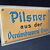 Vereinsbrauerei Greiz - Pilsner aus der (Gewölbtes Blechschild um 1920)