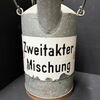Gasolin Zweitaktmischung Kanne mit Emaillebanderole (Um 1930/1950)