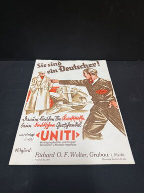 Uniti Werbeplakat „Sind Sie ein Deutscher?“
