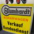 Blumhardt Agrawagen - Verkauf - Kundendienst (XL Blechschild mit original Schutzpapier / Um 1958)