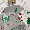 BMW Schautafel mit Metalleisten zum Funktions-Schema Motronik der BMW K Modelle (Motorrad)