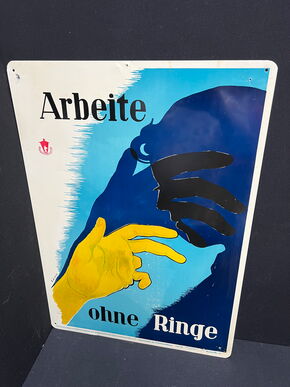 Blechschild zur Unfallverhütung (Motiv 6)