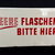 Coca Cola - Leere Flaschen bitte hier (60er Jahre Schild)