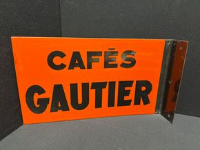 Cafès Gautier - Emaillierer kleiner Ausleger der Emaillierte Alssacienne