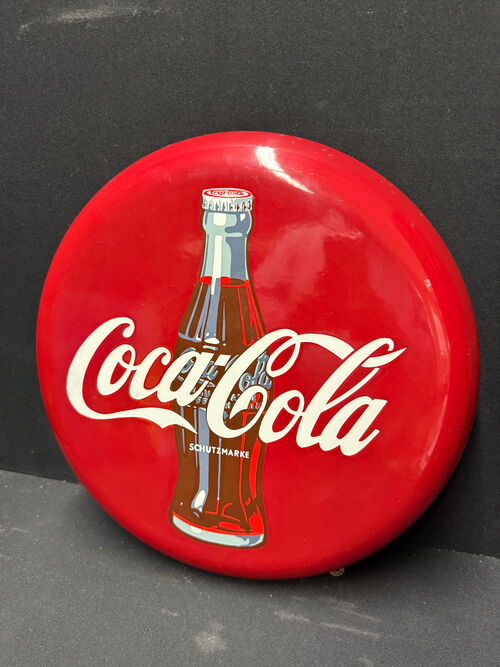 Coca Cola Emailleschild (wohl 80er Jahre)