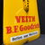 Veith B.F. Goodrich Emaillethermometer in stattlicher Größe (50er Jahre)