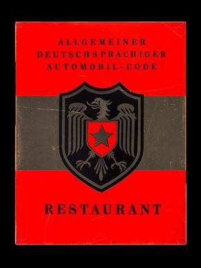 Allgemeiner Deutschsprachiger Automobil-Code, Restaurant um 1960