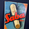 Garbaty Cigaretten Blechschild Königin von Saba 76 x 56 cm um 1920