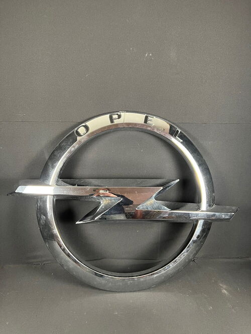 3D  Opel Logo Blitz Chrom Wappen Westiform  77 x 100 cm