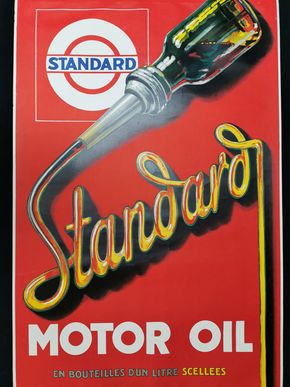 Standardt Motor Oil - Werbeplakat (50er Jahre)