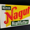 Nagut Kraftfutter - Geprägtes Blechschild aus der Zeit um 1955