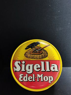 Sigella Edel-Mop Blechdose samt Inhalt in fatastischer Erhaltung (1930/1950)