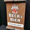 Becks Bier - Imported from Germany (Emailleschild mit Schmuckblechen / 1973)