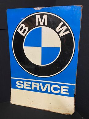 BMW Service XXL Blechschild -  86 x 60 cm  - D um 1955