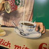 Glücksklee Milch - Gerahmtes Kleinplakat - Werbeschild  -  62 x 45 cm  - D um 1930 