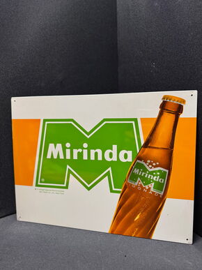 Mirinda Limonade Blechschild - Pepsi 38 x 29 cm - D - um 1960