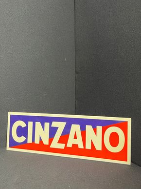Cinzano Werbeschild 30 x 10 cm um 1955
