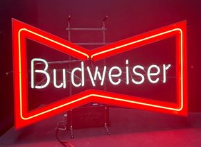 Budweiser Neon Leuchte - Original aus den USA - Baujahr 1985