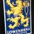 Löwenbräu München Emailschild im emaillierten Rahmen (Version von 1979)