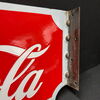Coca Cola Fahnenschild aus der Zeit vor 1945 (beidseitig emailliert)