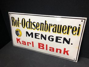 Rot-Ochsenbrauerei (Mengen) Karl Blank (Um 1925)
