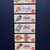 Rolli Eiskrem Werbeaufhänger mit sieben unterschiedlichen Blechschildern (Um 1963)