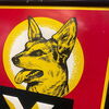 Drinkt ! Quinquina Max - Blechschild mit Schäferhund Belgien 1950