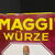 Maggi´s Würze einzig ! Emailschild um 1925