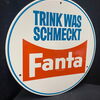 Fanta - Trink was schmeckt (60er Jahre Werbeschild)
