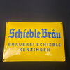 Schieble Bräu Kenzingen Emailschild um 1950