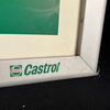 XL Castrol Werbeschild im Rahmen - 60 er Jahre - Tankstelle  98 x 98 cm
