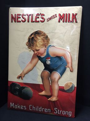 Nestles Swiss Milk makes Children strong