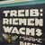 Treib Riemen Marke Biene - Altes Kleinplakat gerahmt 31x21 cm Dresden - D um 1915/20