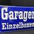 Garagen Einzelboxen / Fantastisches, gewölbtes Schild aus der Zeit um 1910