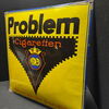 Problem Cigaretten Emailschild Reissverschluss - Dresden - 60 x 60 cm - D um 1920