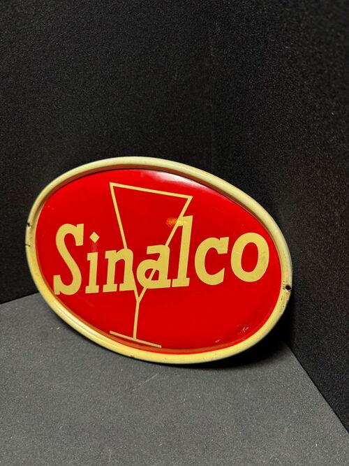 Sinalco Blechschild Oval im seltenen Kleinformat - 28 x 20  D um 1960 - Nr. 2