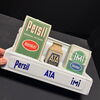 Persil / Imi / Ata  - Emailliertes Küchenregal mit 3 Päckchen  - 32 x 16 cm - Klassiker um 1925
